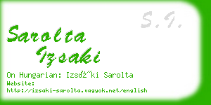 sarolta izsaki business card